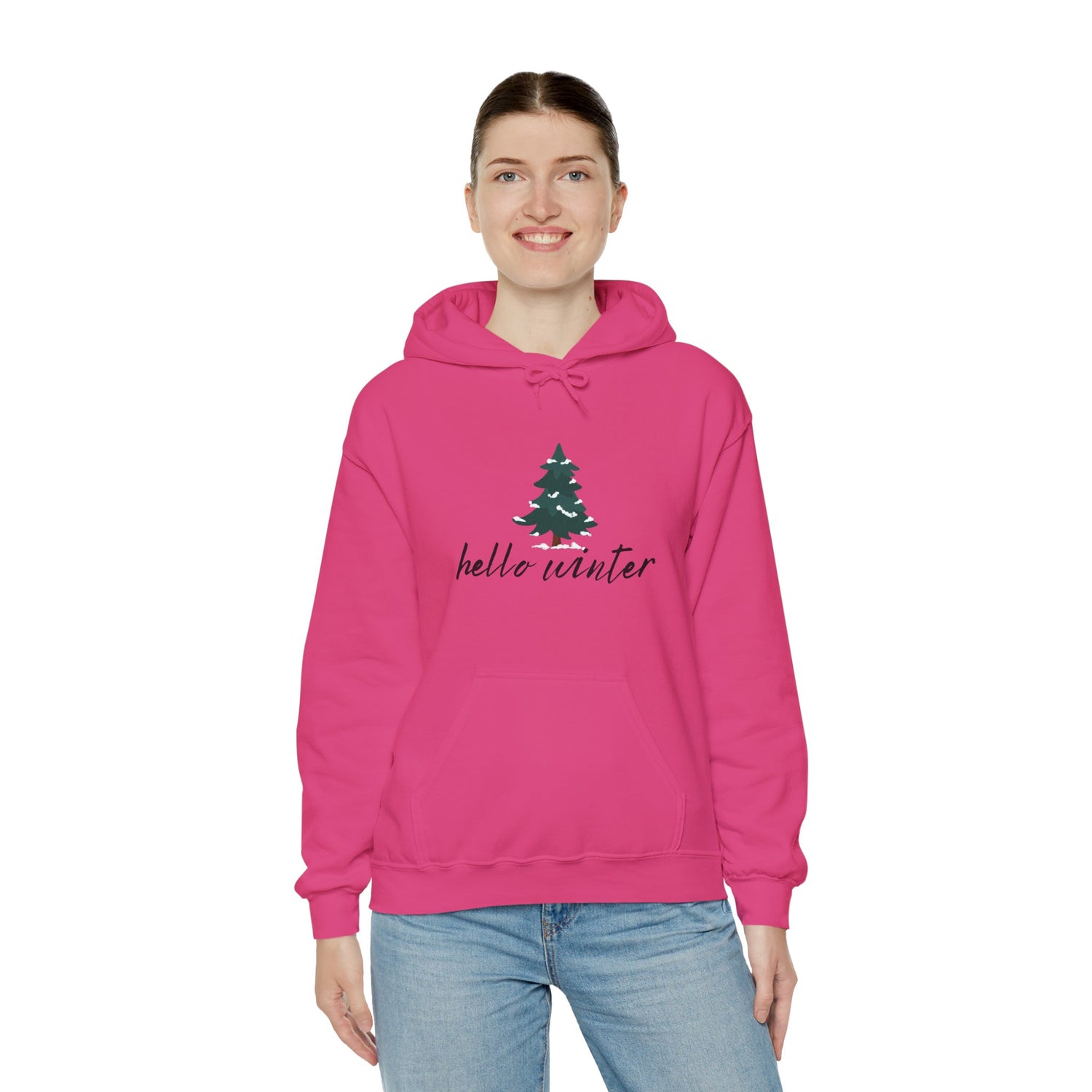 Hello Winter Unisex Heavy Blend™ Hooded Sweatshirt