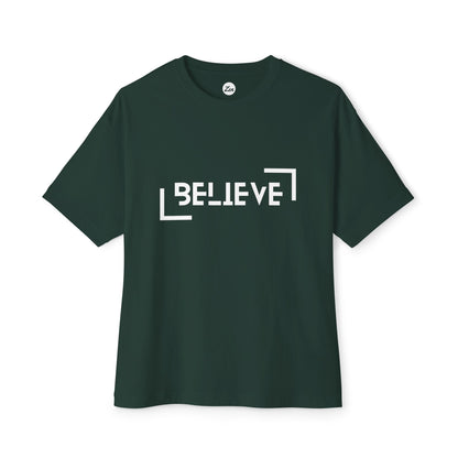 Believe Unisex Oversized Boxy Tee