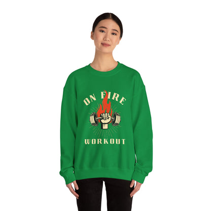 On Fire Workout Heavy Blend™ Crewneck Sweatshirt