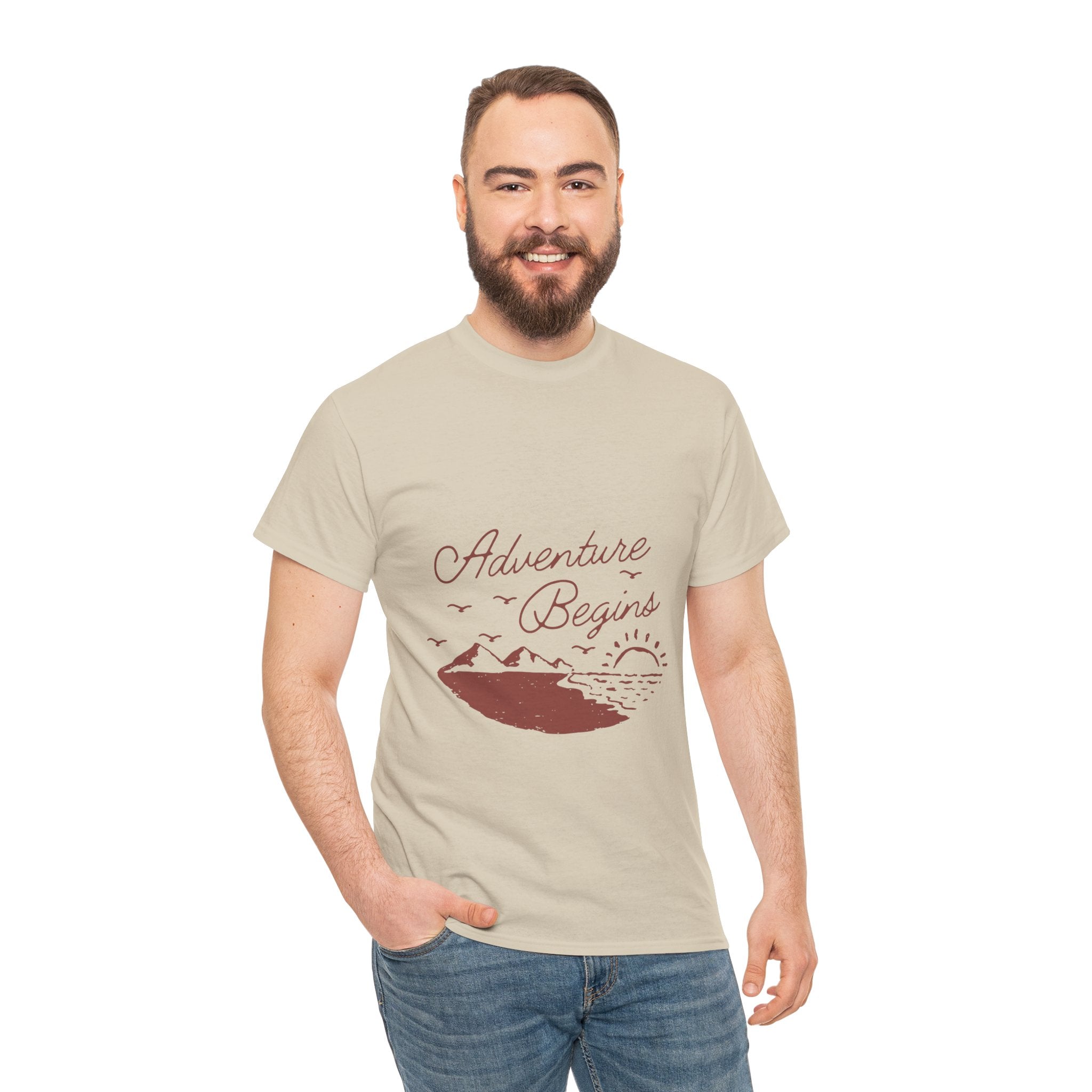 Adventure Begins Unisex Heavy Cotton Tee