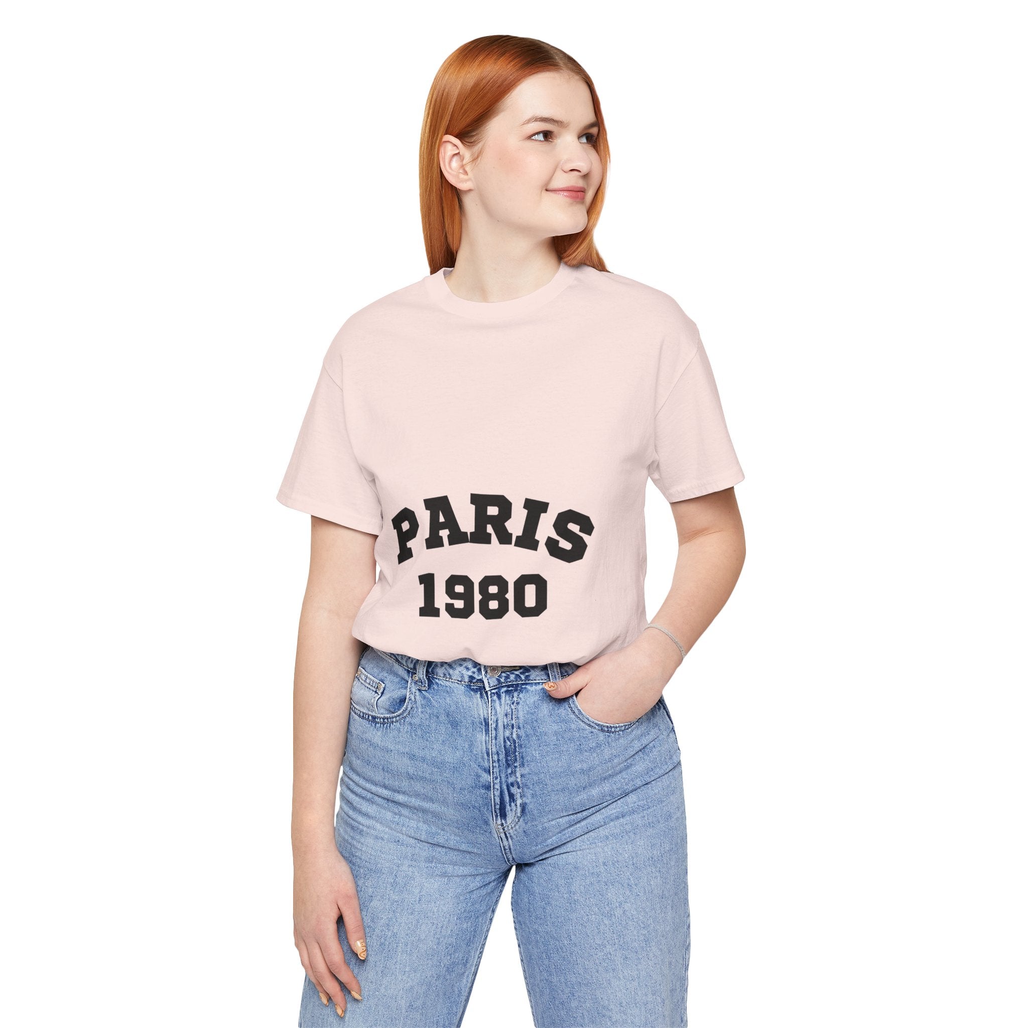 Paris 1980 Unisex Jersey Short Sleeve Tee