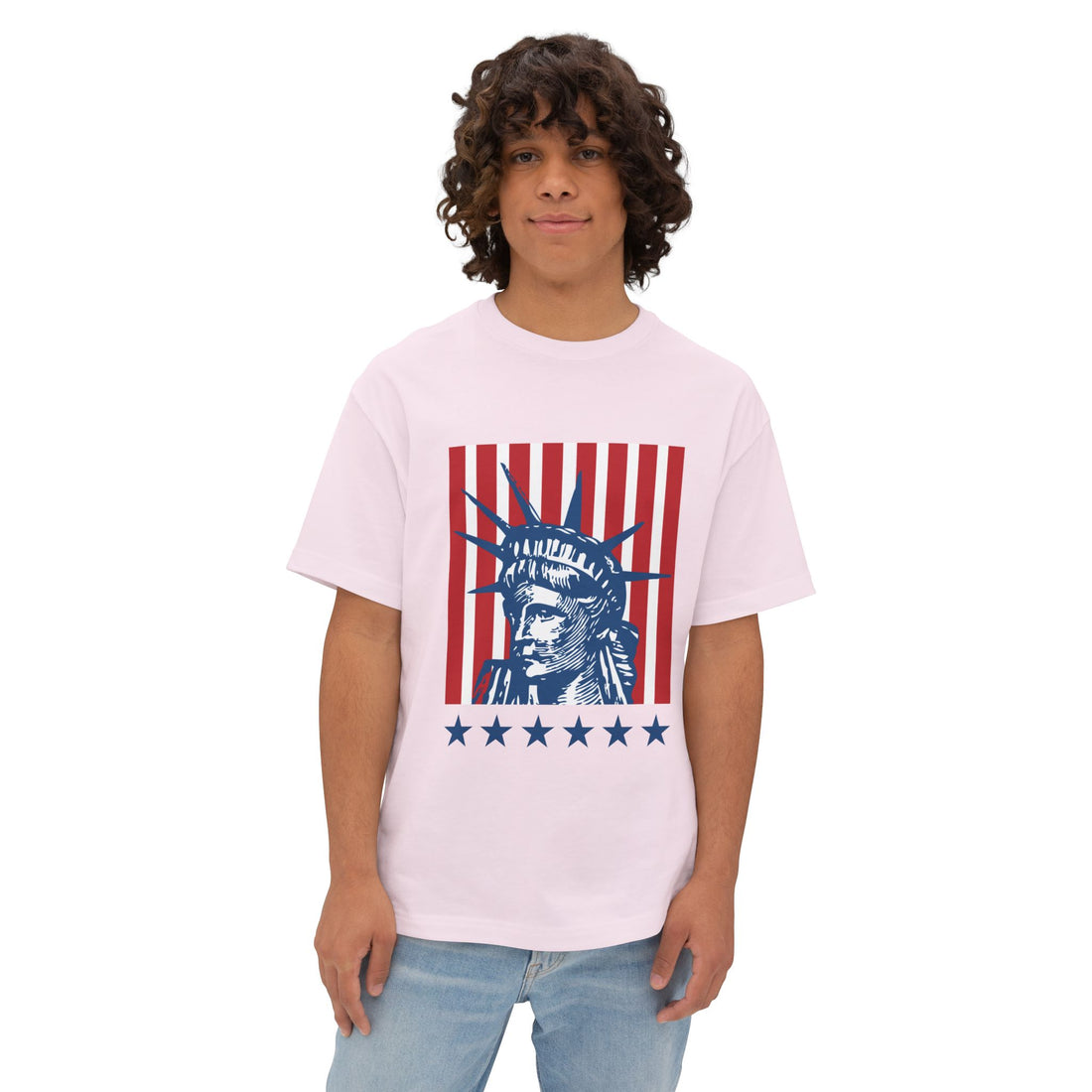 USA Liberty Unisex Oversized Boxy Tee