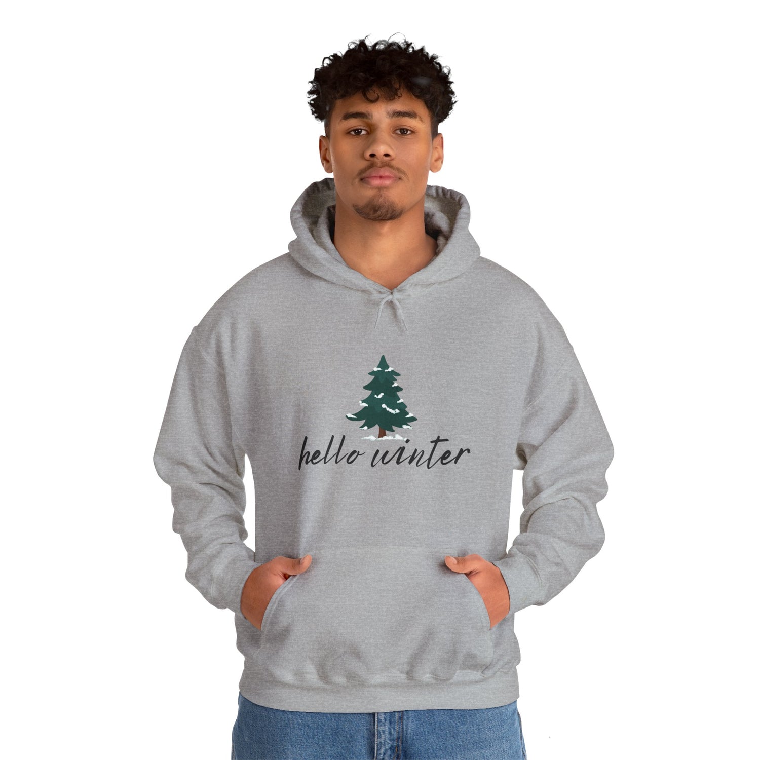 Hello Winter Unisex Heavy Blend™ Hooded Sweatshirt