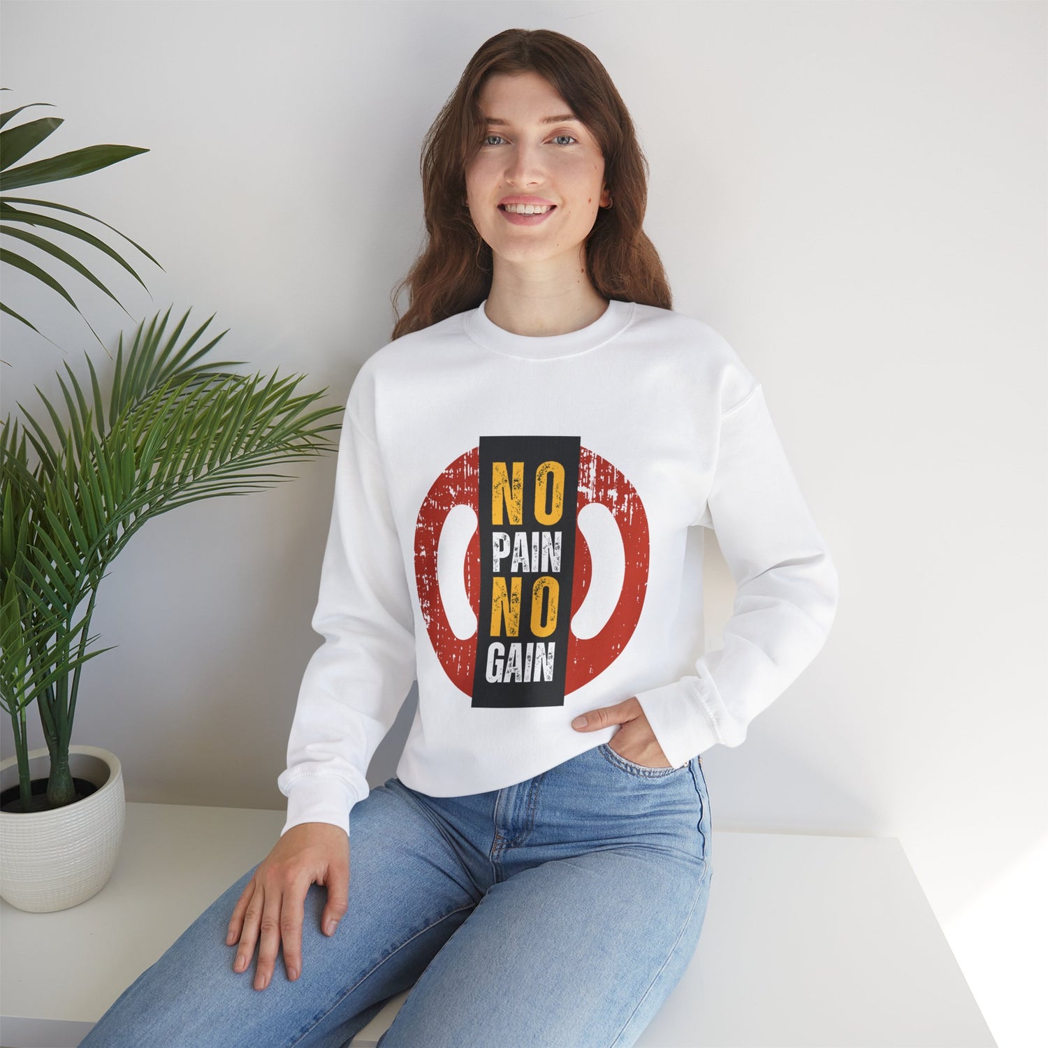 No Pain No Gain Unisex Heavy Blend™ Crewneck Sweatshirt