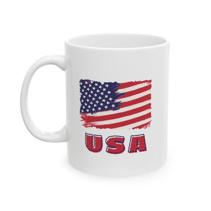 USA Ceramic Mug, (11oz, 15oz)