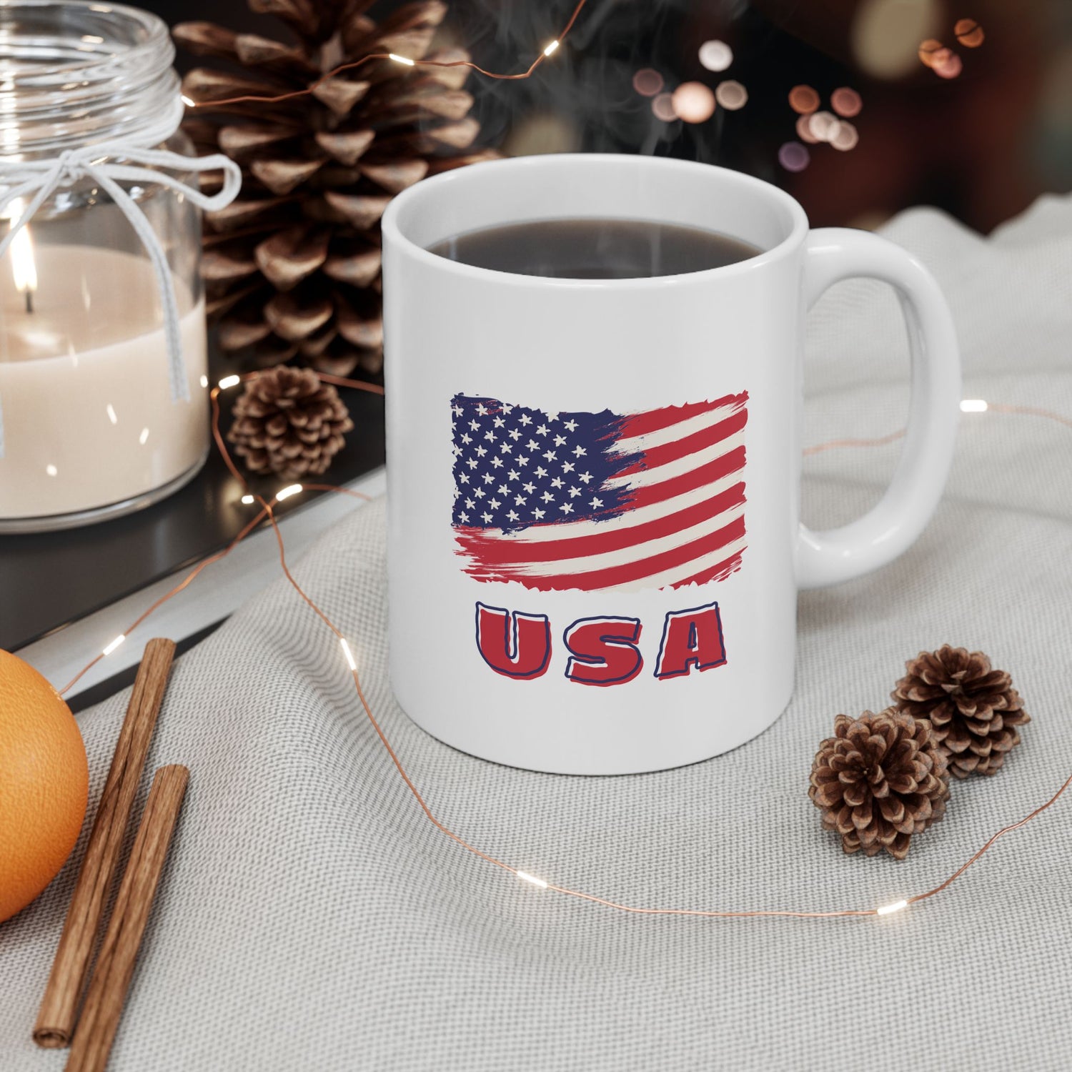 USA Ceramic Mug, (11oz, 15oz)