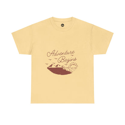 Adventure Begins Unisex Heavy Cotton Tee