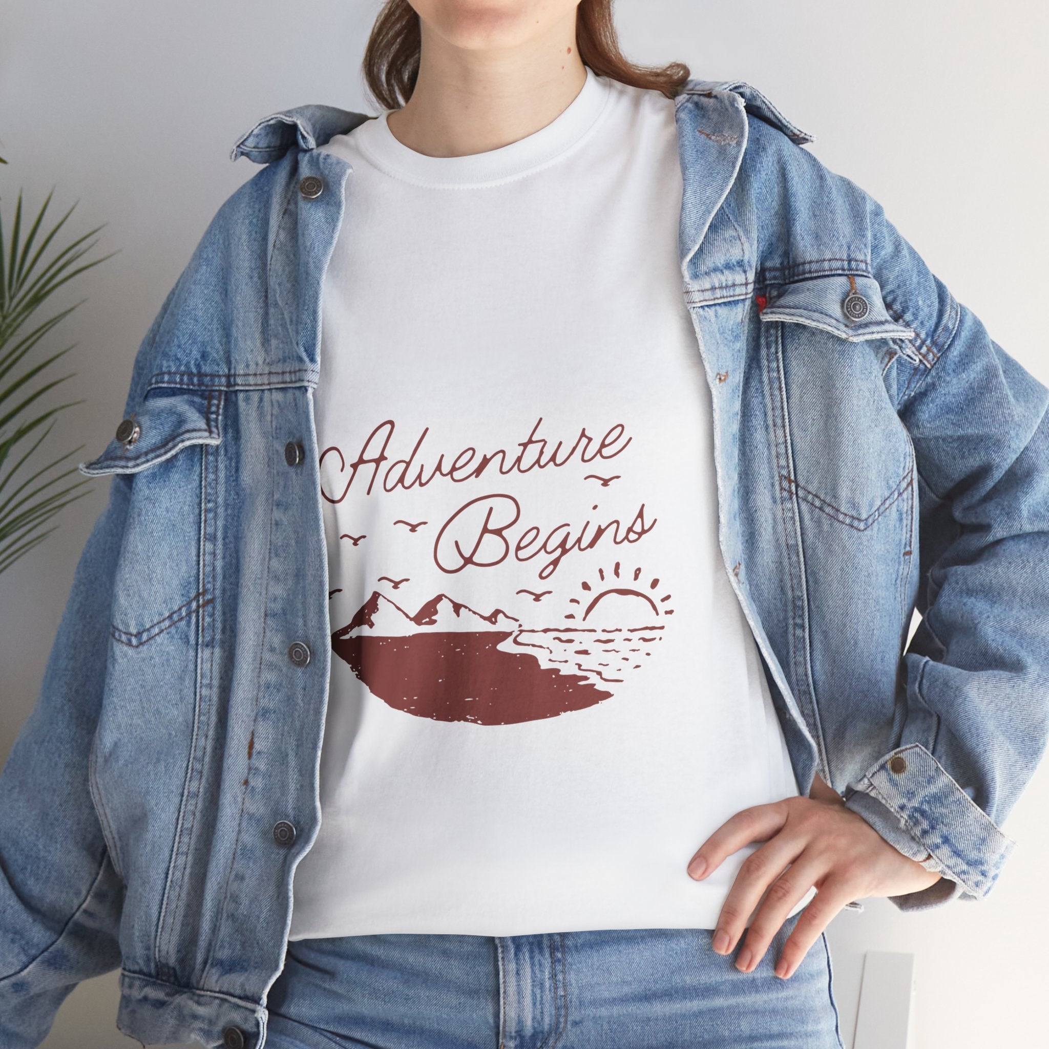 Adventure Begins Unisex Heavy Cotton Tee