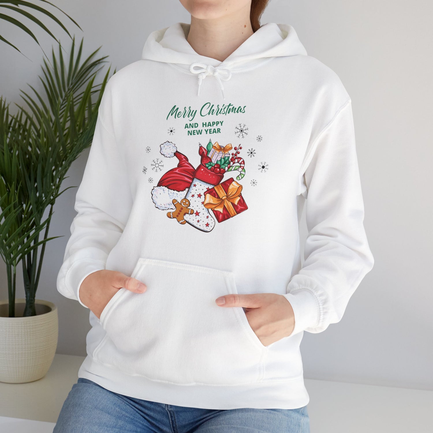 Merry Christmas Unisex Heavy Blend™ Hooded Sweatshirt