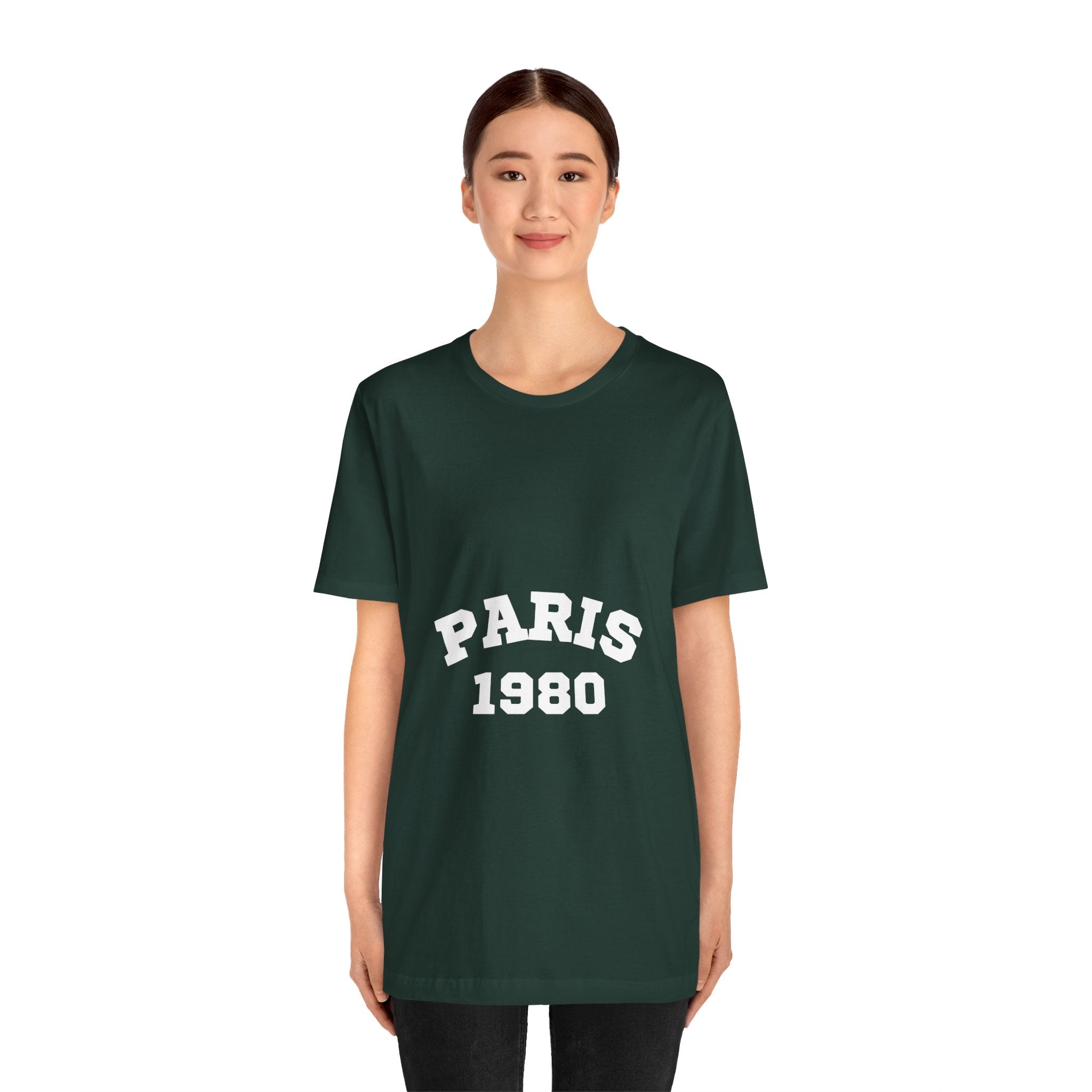 Paris 1980 Unisex Jersey Short Sleeve Tee