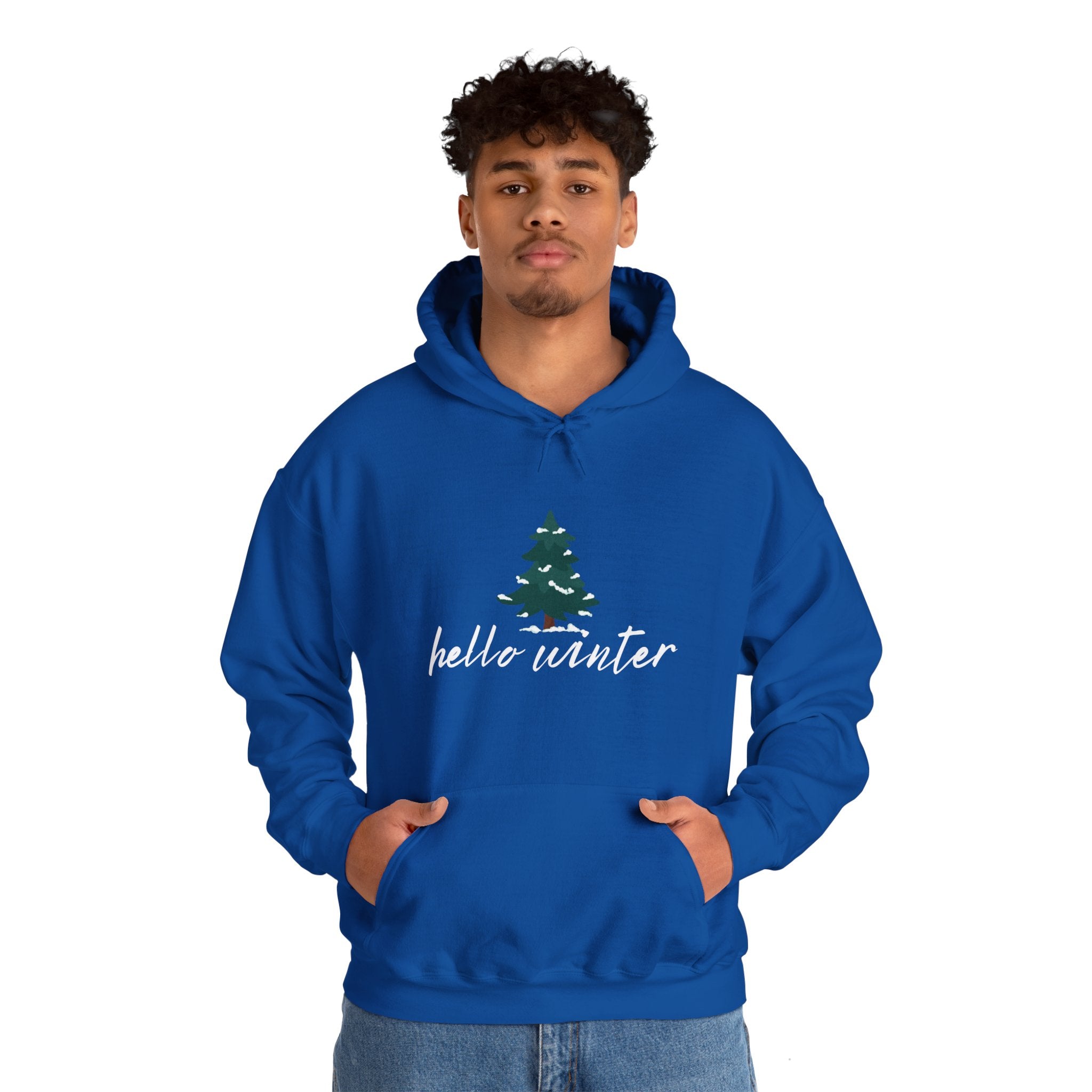 Hello Winter Unisex Heavy Blend™ Hooded Sweatshirt