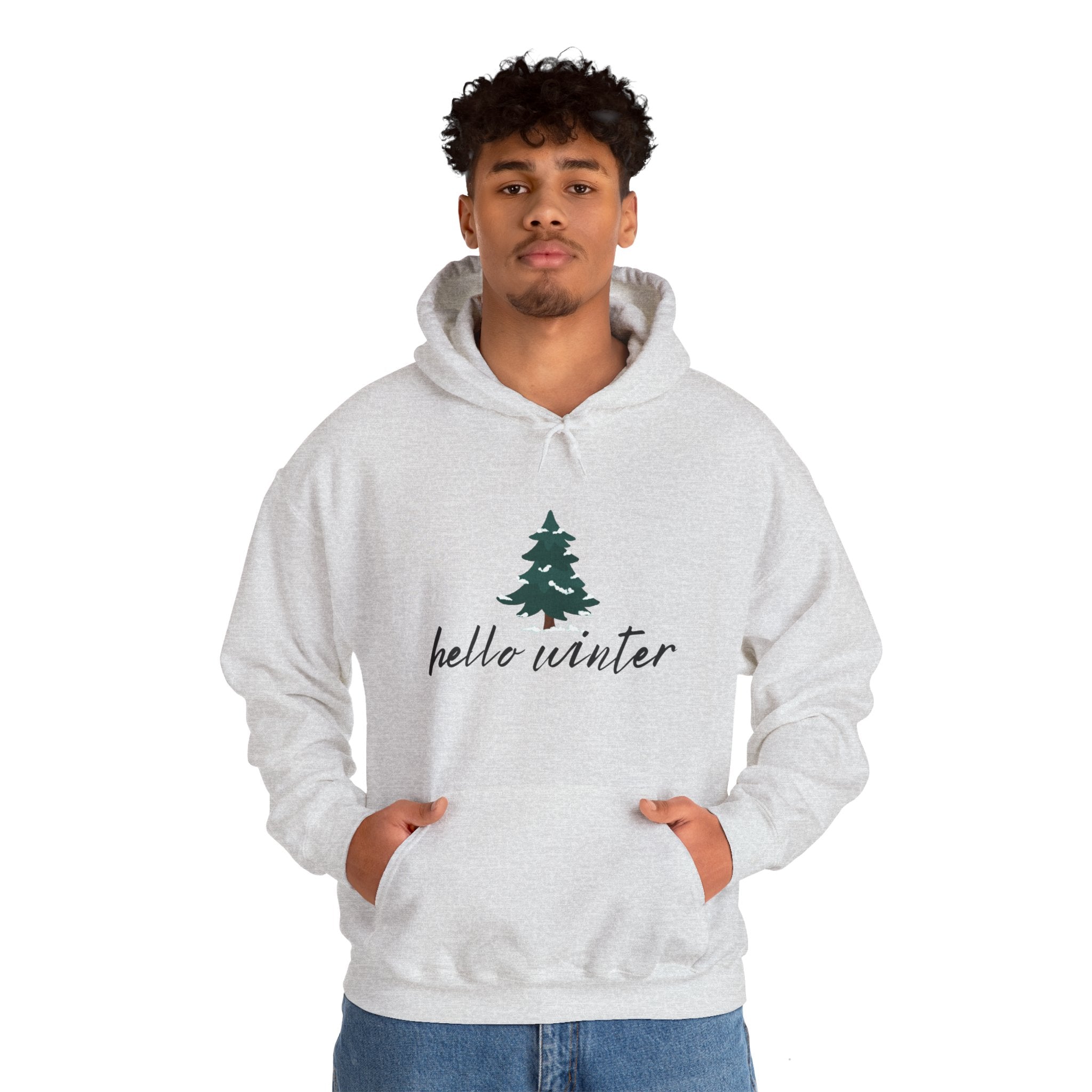 Hello Winter Unisex Heavy Blend™ Hooded Sweatshirt