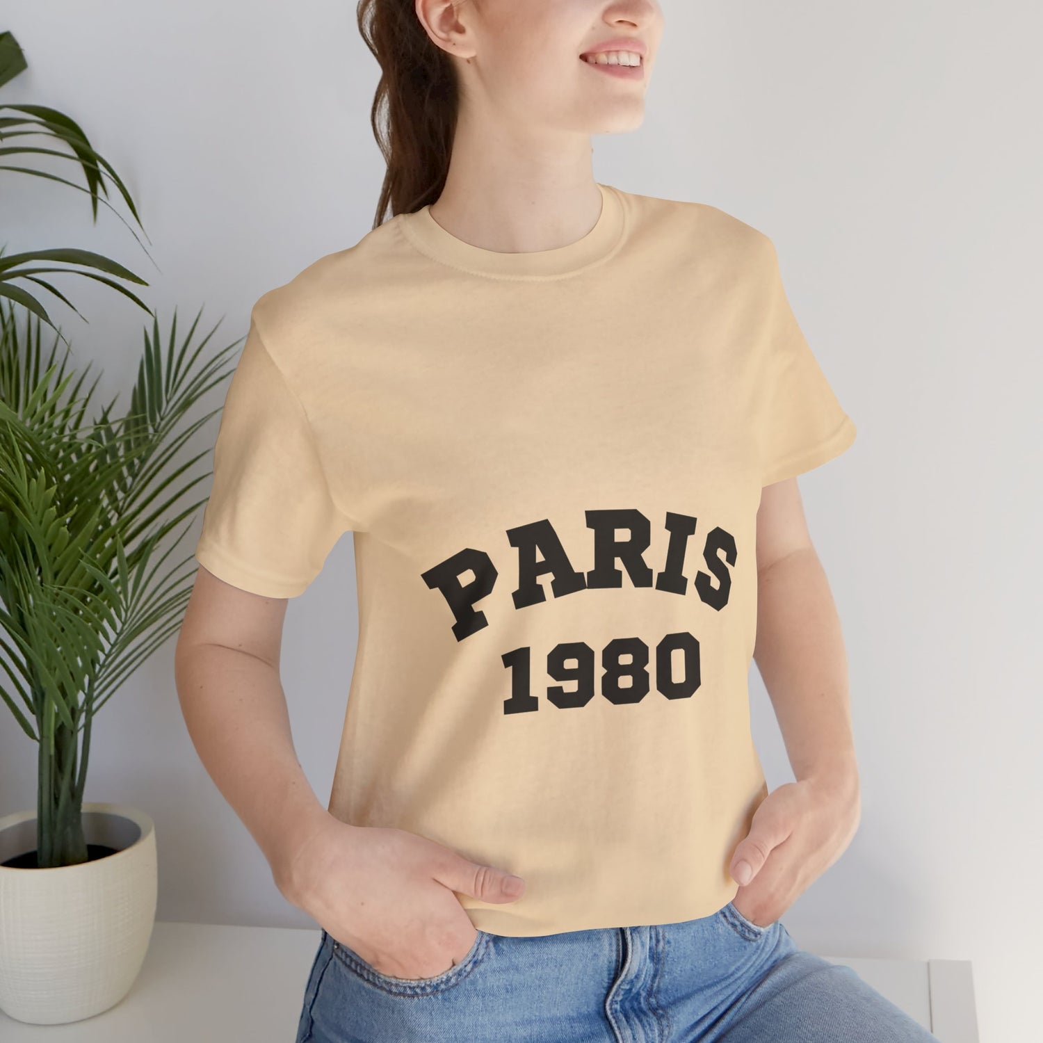 Paris 1980 Unisex Jersey Short Sleeve Tee