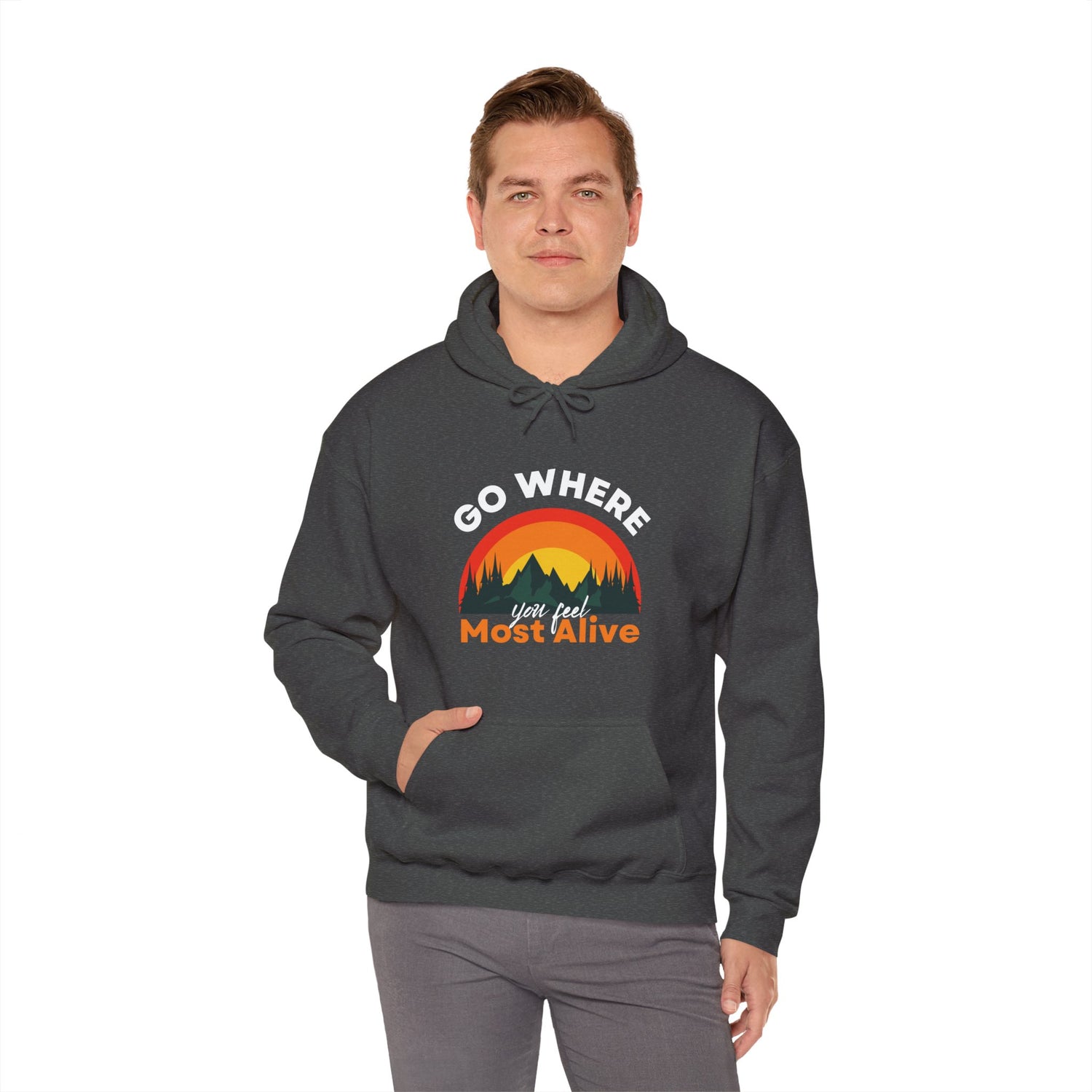 Go Alive Unisex Heavy Blend™ Hooded Sweatshirt