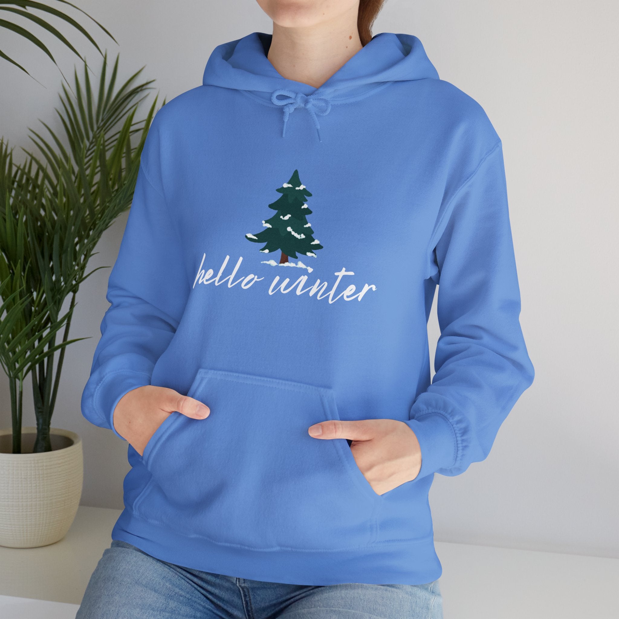 Hello Winter Unisex Heavy Blend™ Hooded Sweatshirt