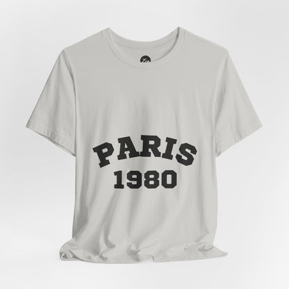 Paris 1980 Unisex Jersey Short Sleeve Tee