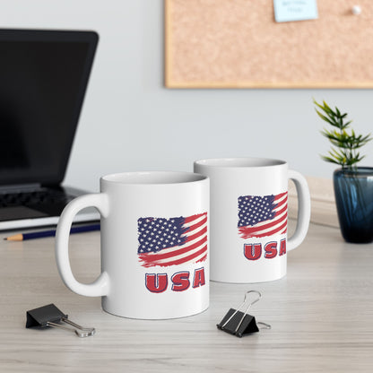 USA Ceramic Mug, (11oz, 15oz)