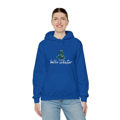 Hello Winter Unisex Heavy Blend™ Hooded Sweatshirt