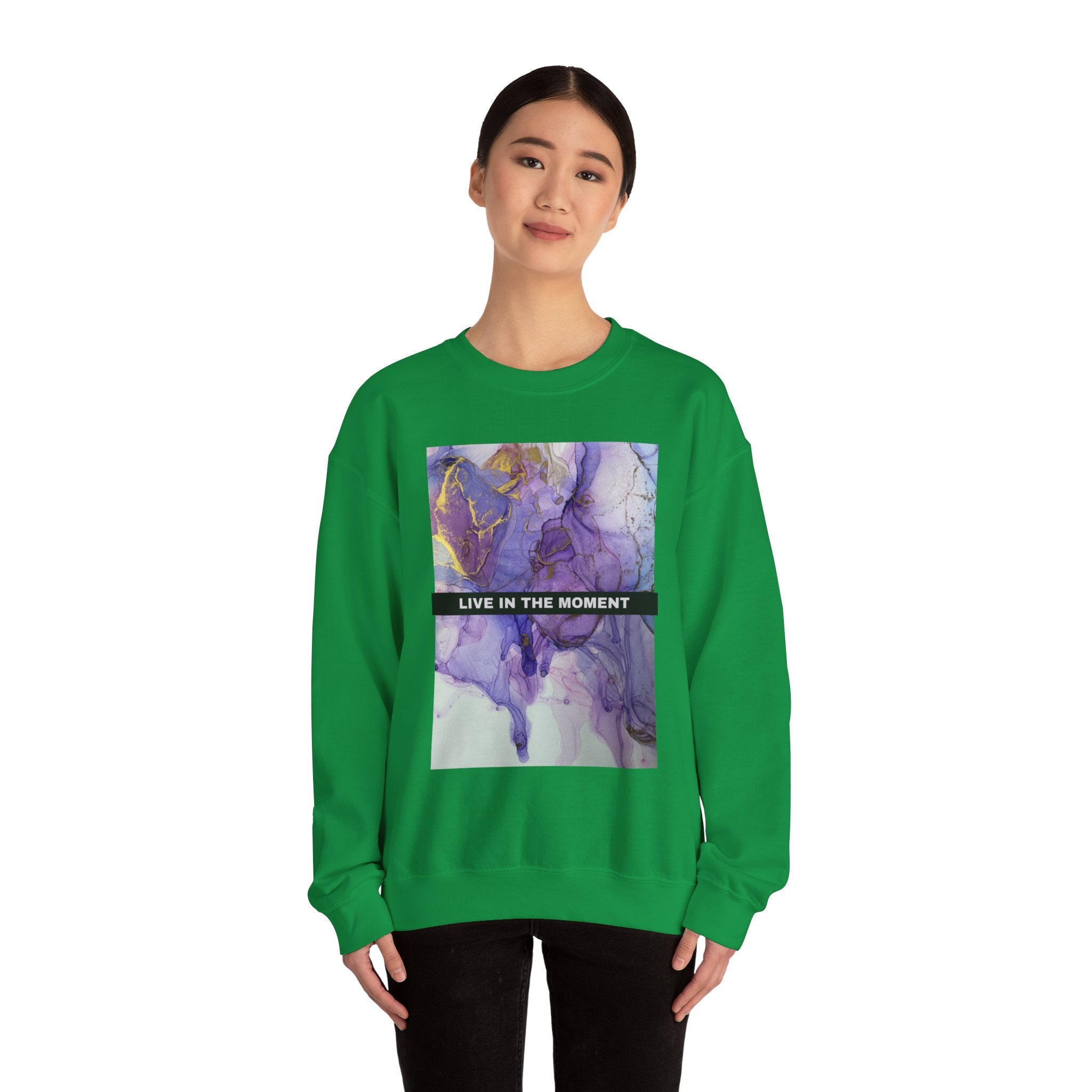 Live in the Moment Unisex Heavy Blend™ Crewneck Sweatshirt