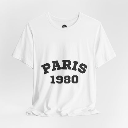 Paris 1980 Unisex Jersey Short Sleeve Tee