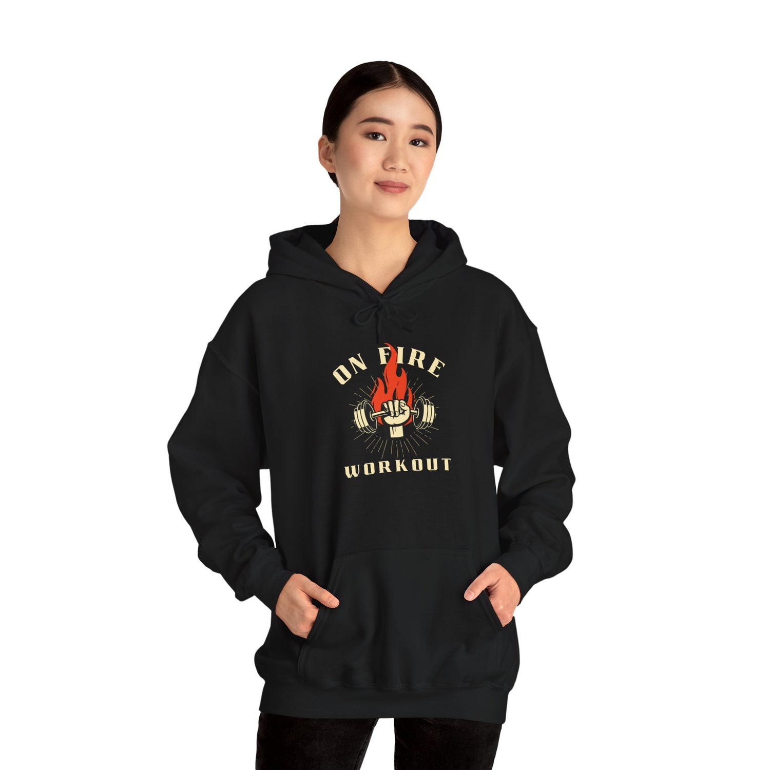 On Fire Workout Unisex Heavy Blend™ Hooded Sweatshirt