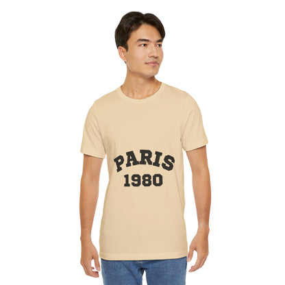 Paris 1980 Unisex Jersey Short Sleeve Tee