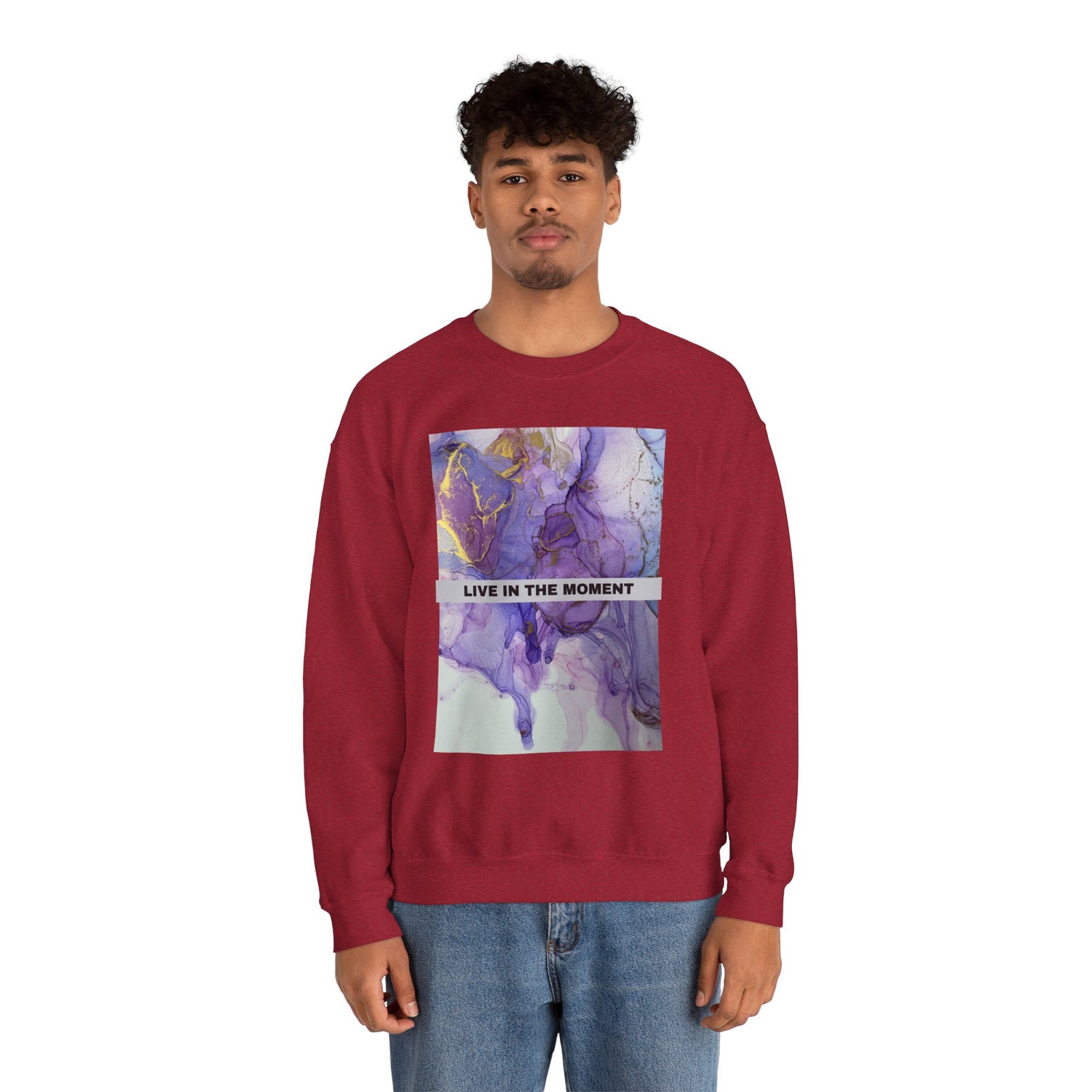 Live in the Moment Unisex Heavy Blend™ Crewneck Sweatshirt