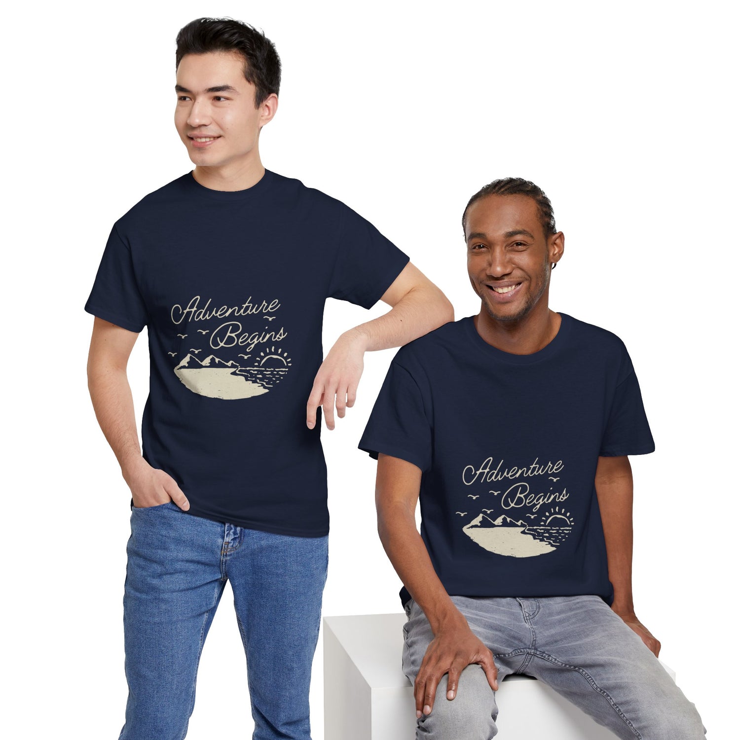 Adventure Begins Unisex Heavy Cotton Tee