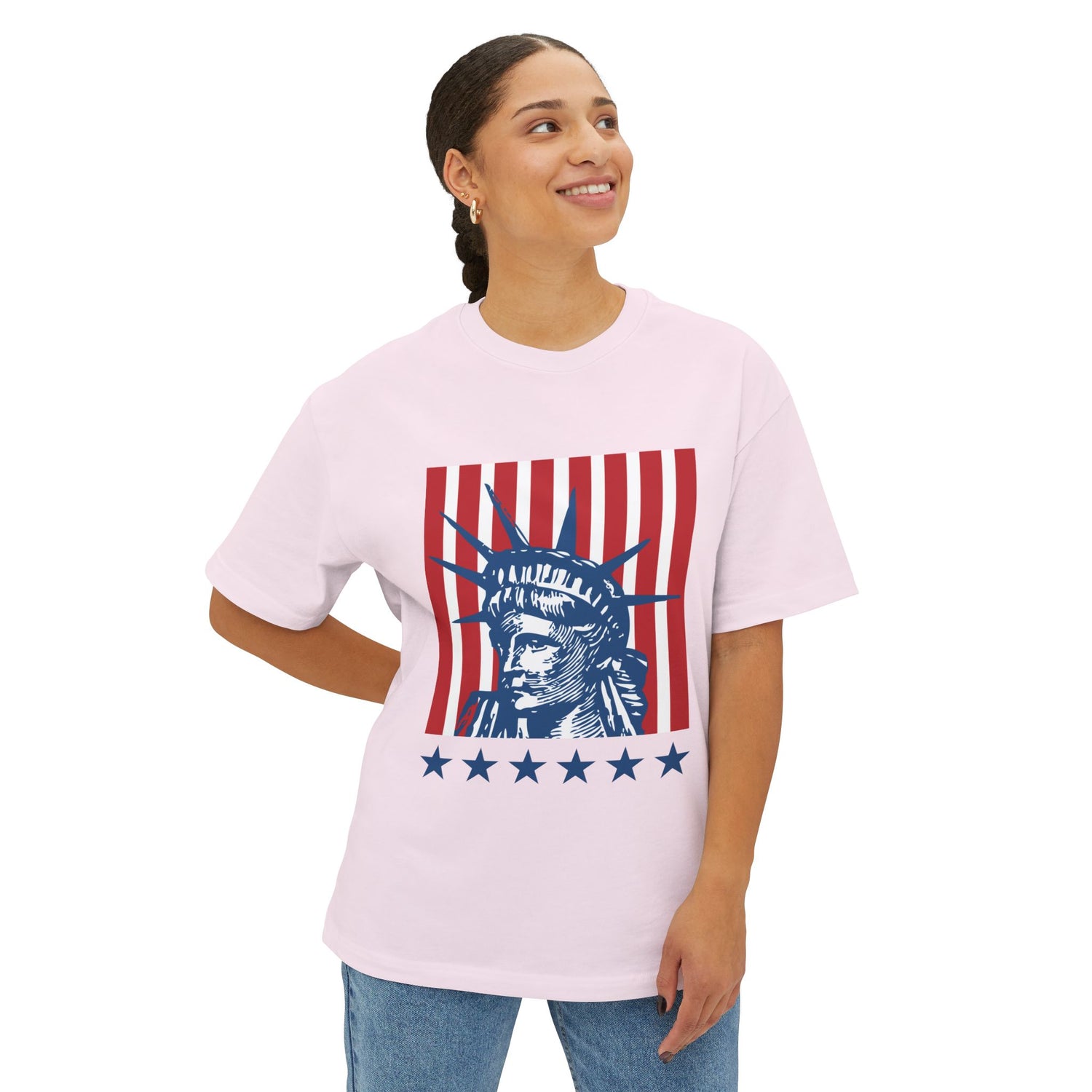 USA Liberty Unisex Oversized Boxy Tee