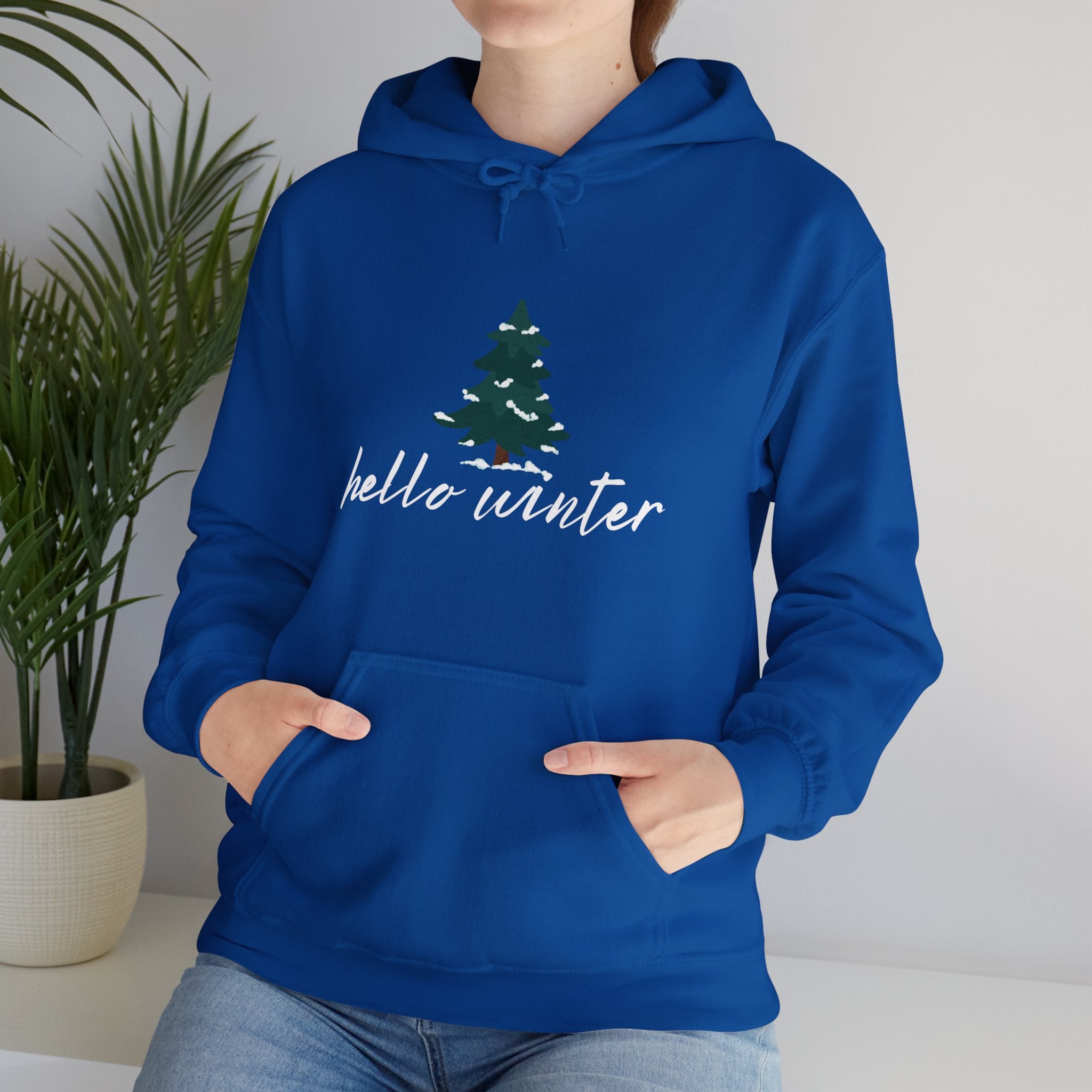 Hello Winter Unisex Heavy Blend™ Hooded Sweatshirt