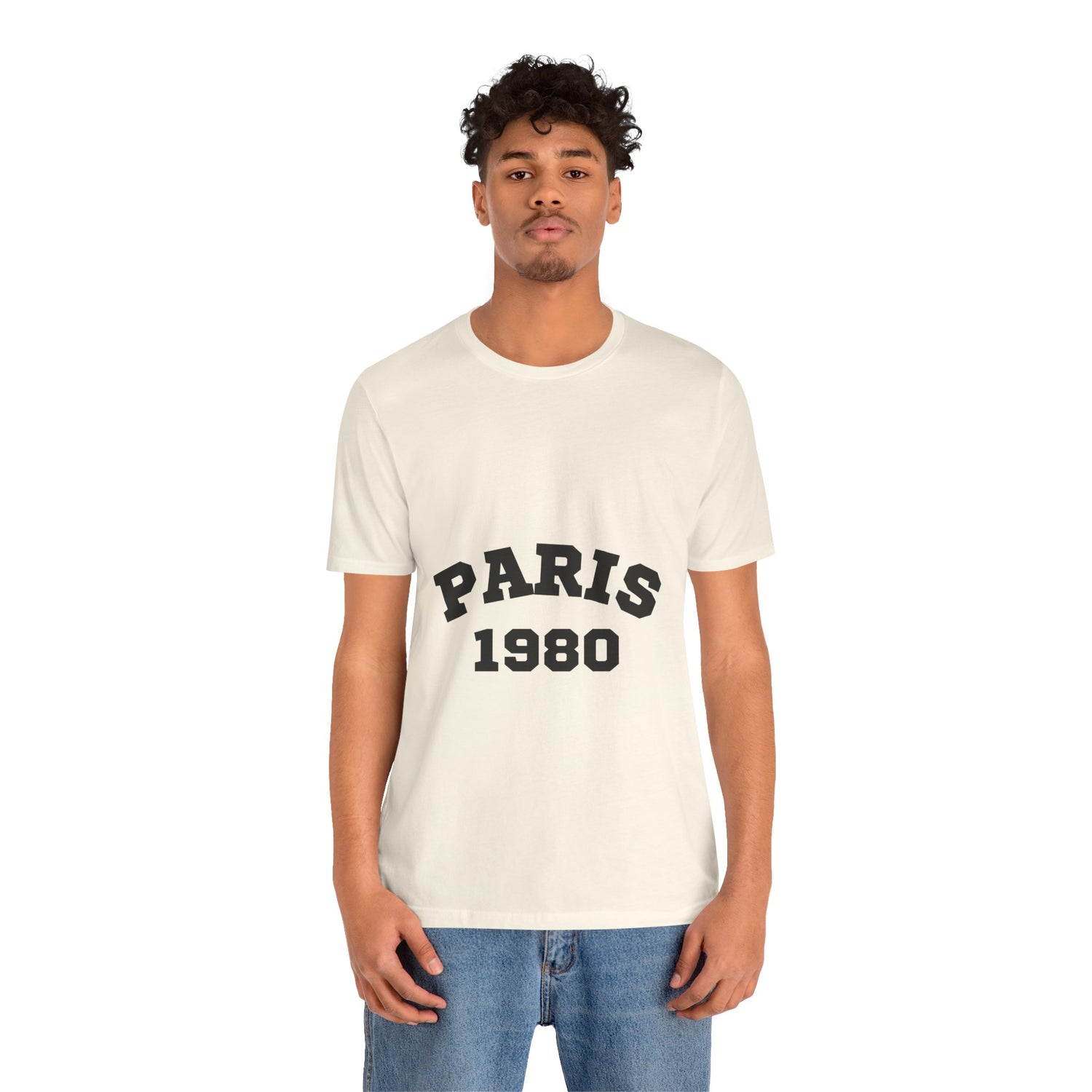 Paris 1980 Unisex Jersey Short Sleeve Tee