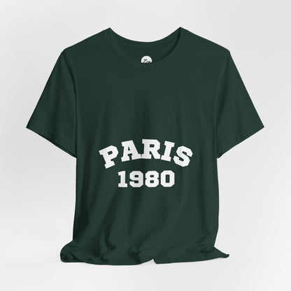 Paris 1980 Unisex Jersey Short Sleeve Tee