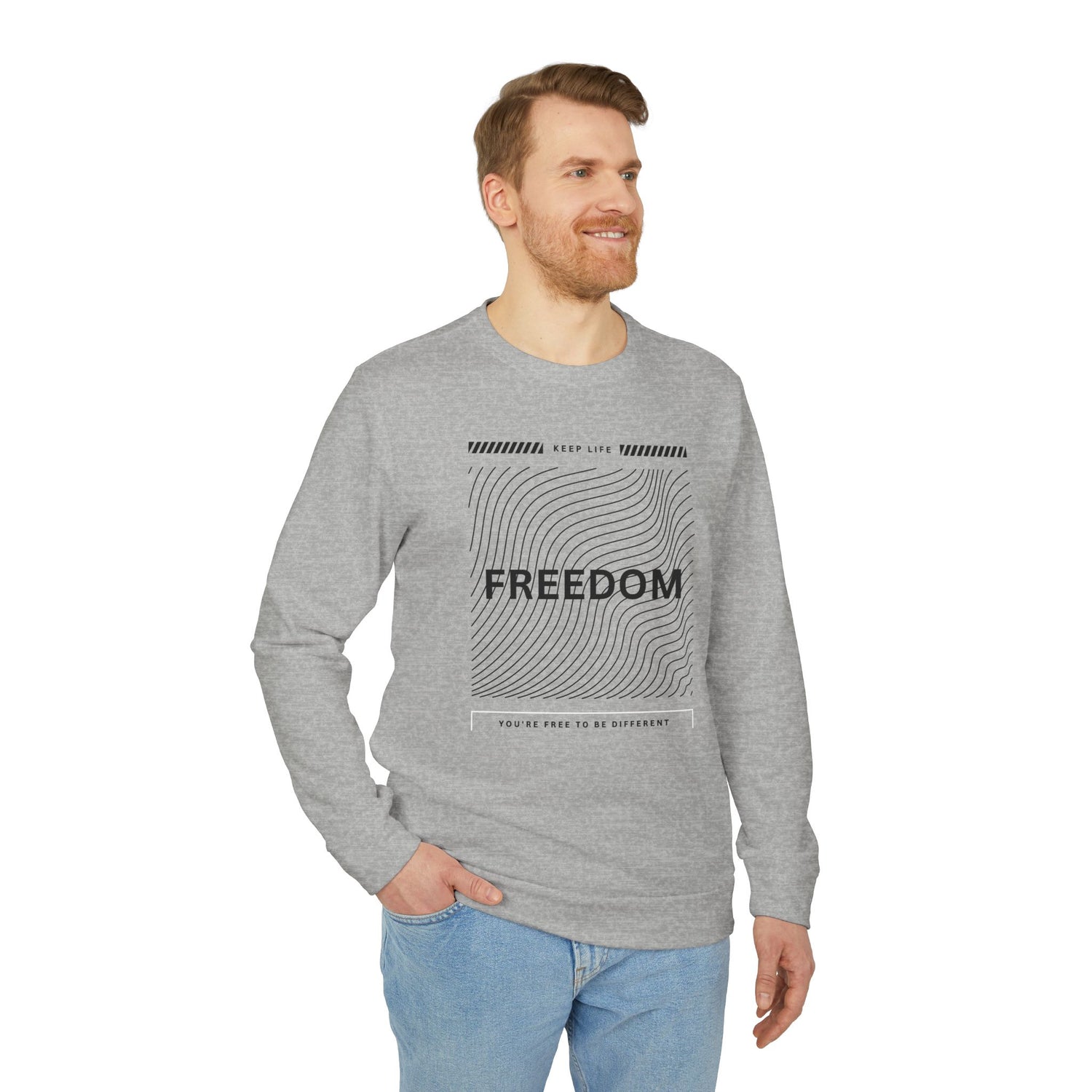 Freedom adidas Unisex Fleece Crewneck Sweatshirt