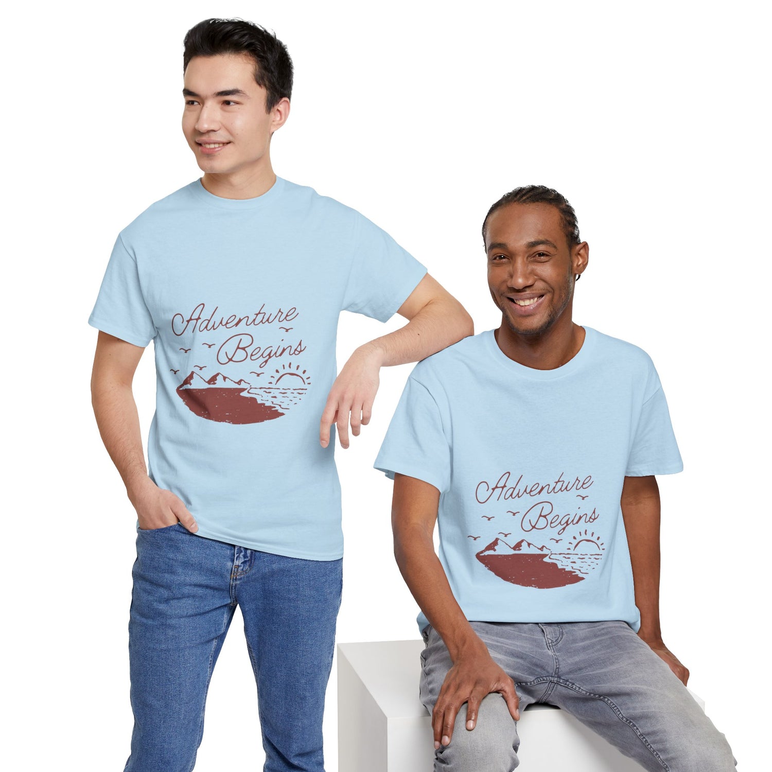 Adventure Begins Unisex Heavy Cotton Tee