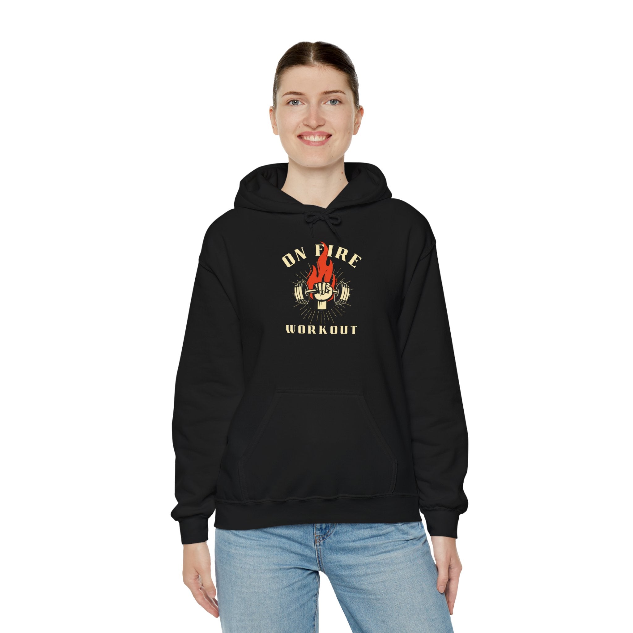 On Fire Workout Unisex Heavy Blend™ Hooded Sweatshirt