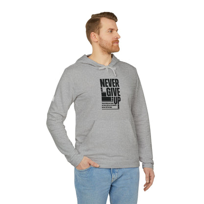 Never Give Up adidas Unisex Fleece Hoodie