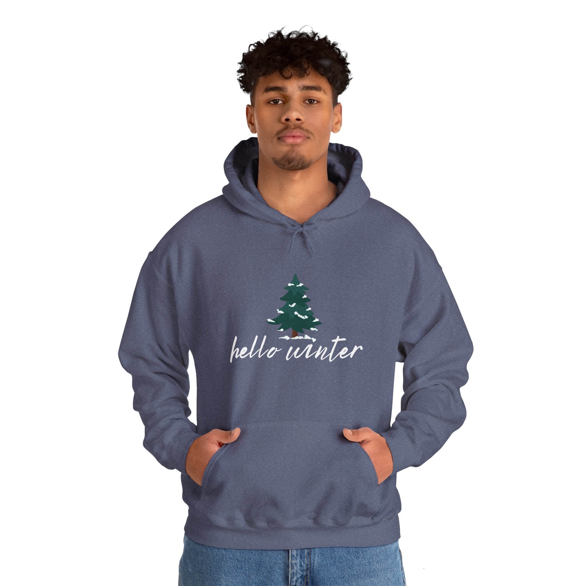 Hello Winter Unisex Heavy Blend™ Hooded Sweatshirt