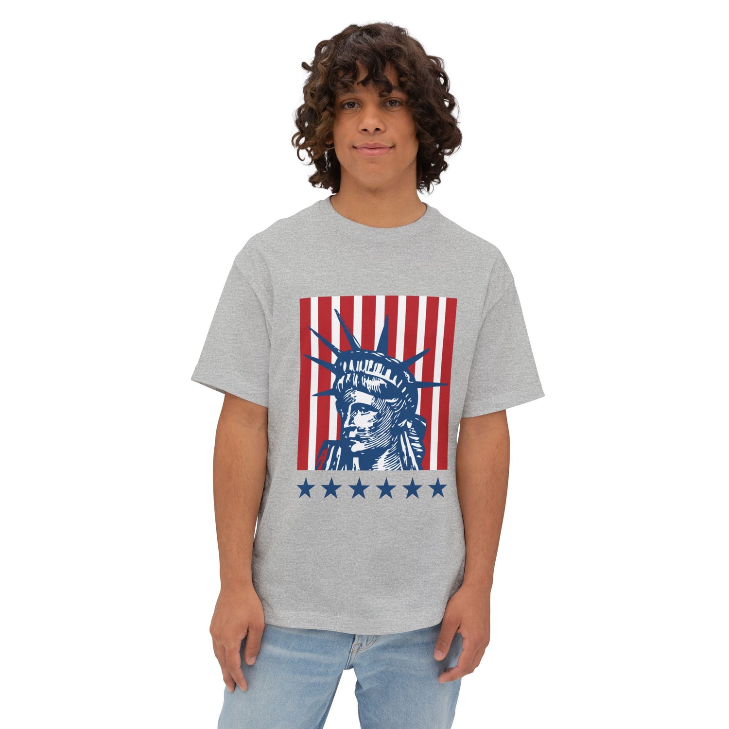 USA Liberty Unisex Oversized Boxy Tee