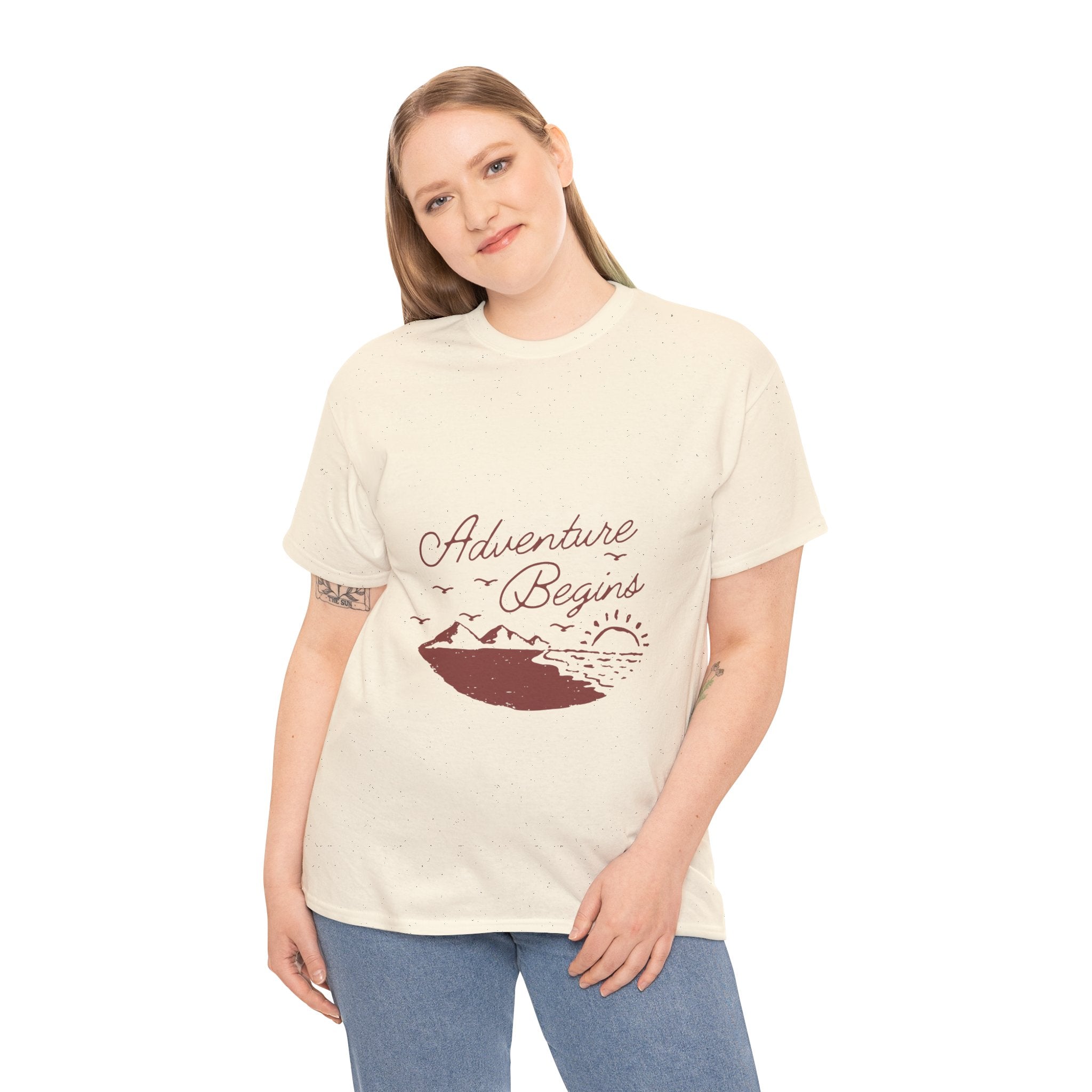 Adventure Begins Unisex Heavy Cotton Tee