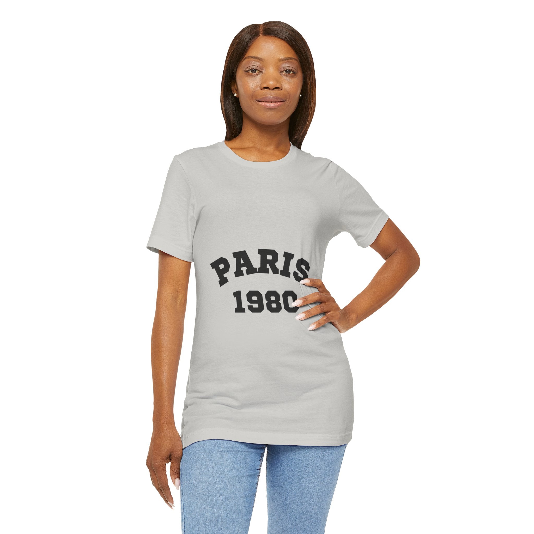 Paris 1980 Unisex Jersey Short Sleeve Tee