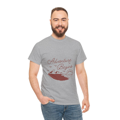 Adventure Begins Unisex Heavy Cotton Tee