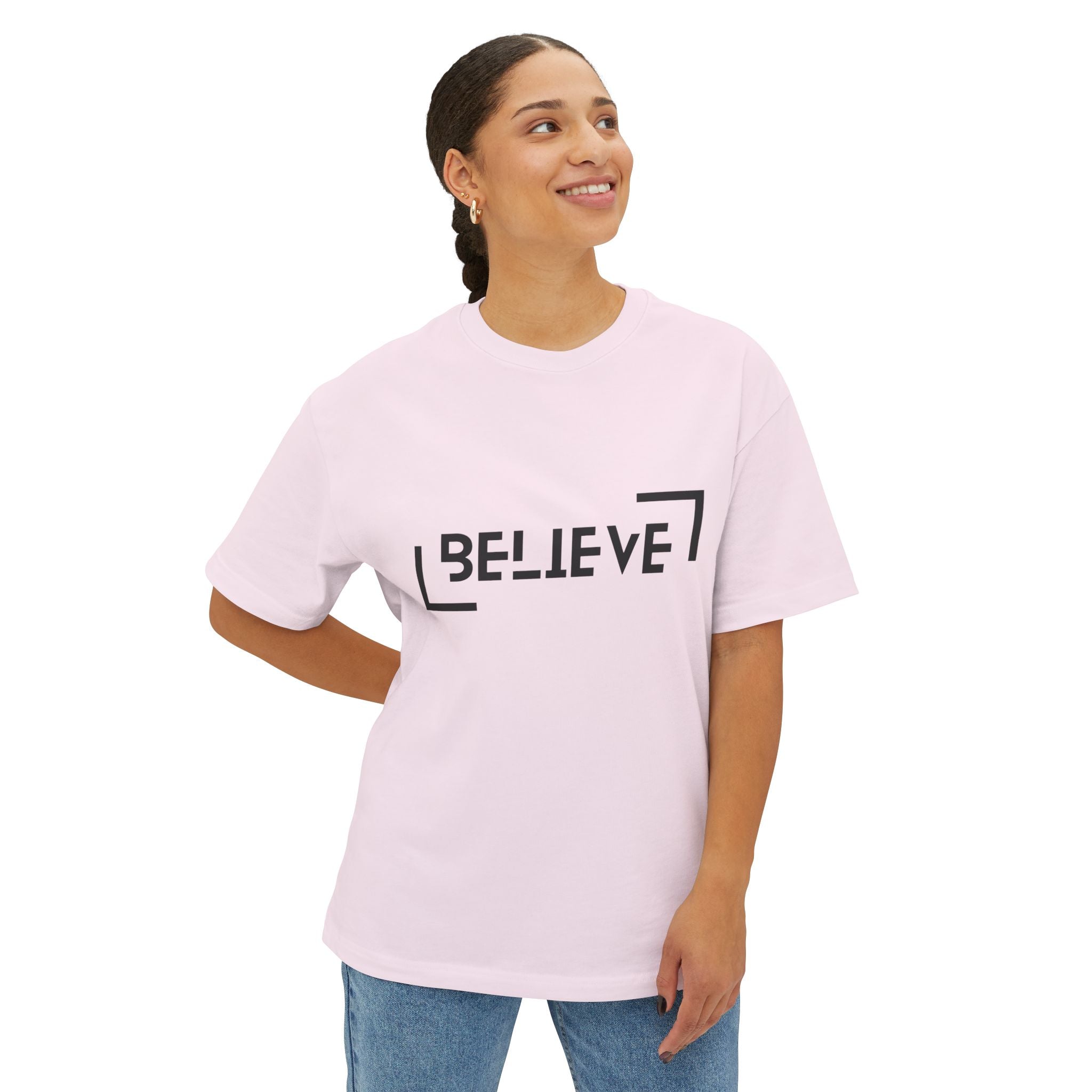 Believe Unisex Oversized Boxy Tee