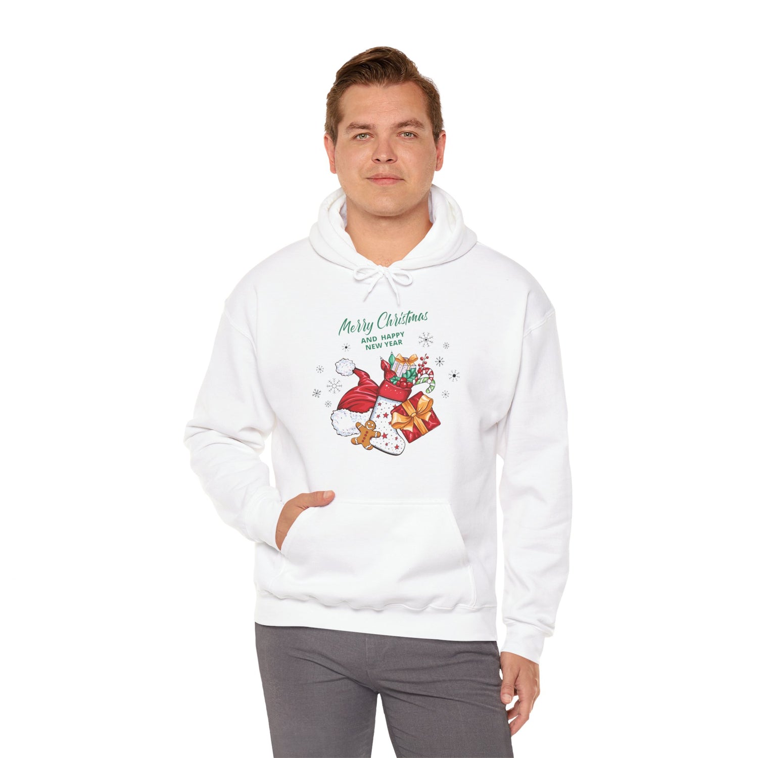 Merry Christmas Unisex Heavy Blend™ Hooded Sweatshirt