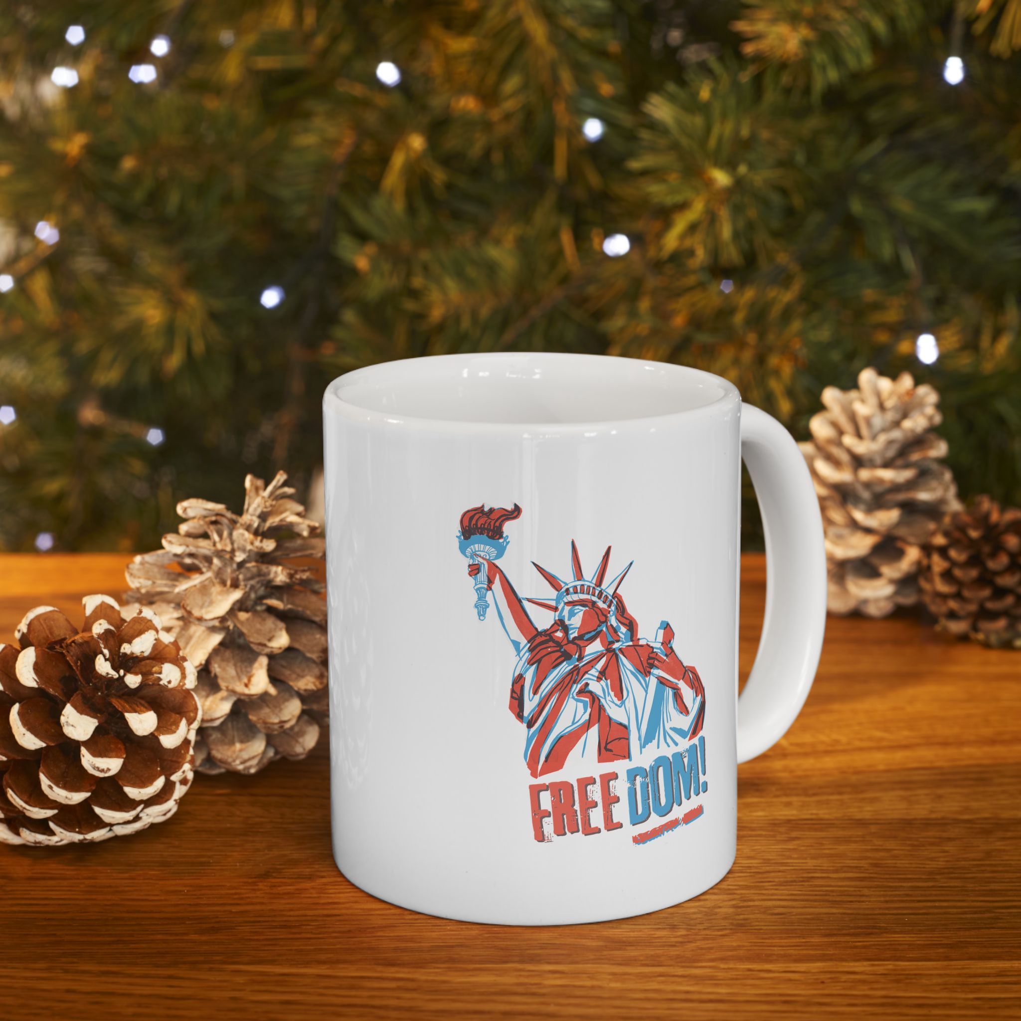 USA Freedom Ceramic Mug, (11oz, 15oz)