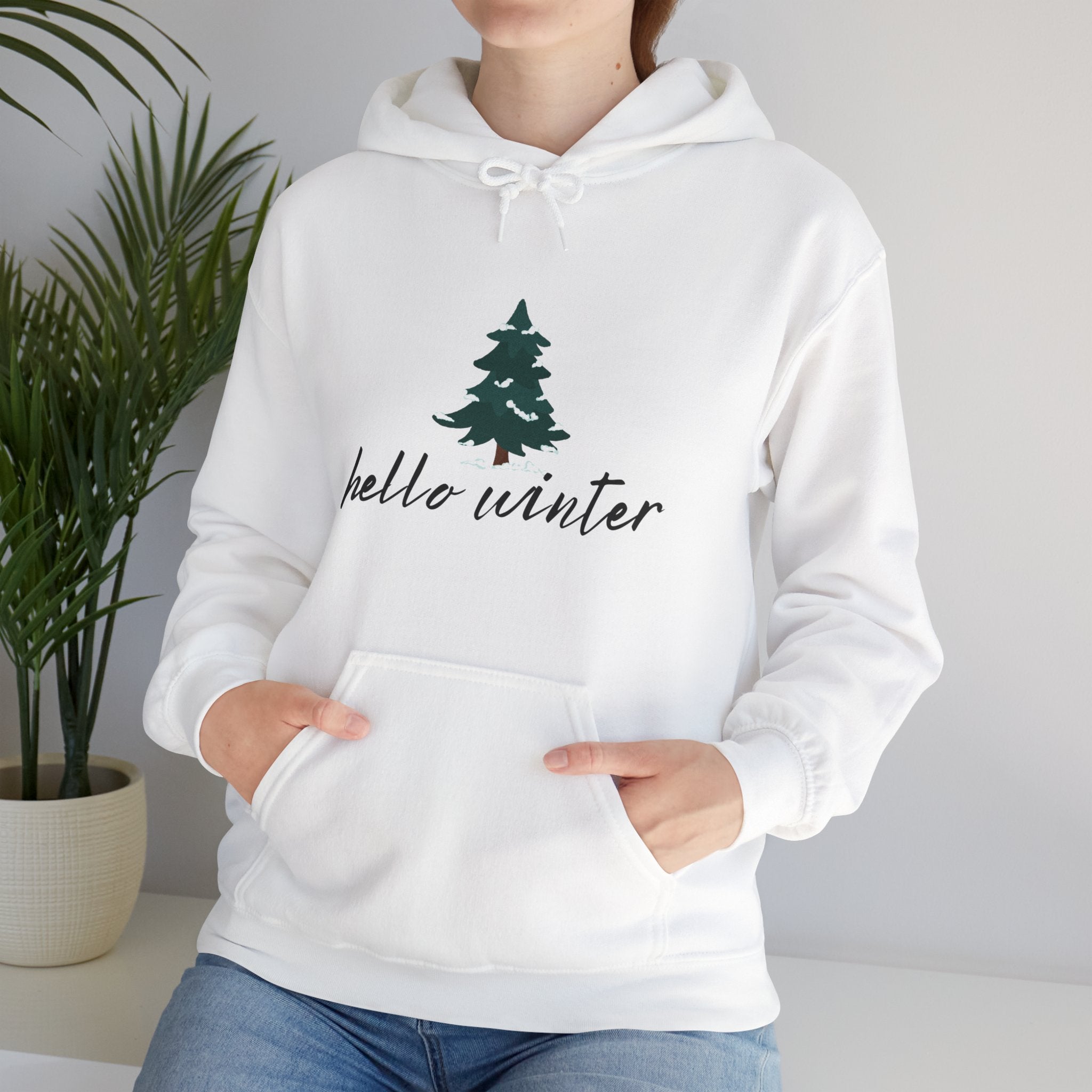 Hello Winter Unisex Heavy Blend™ Hooded Sweatshirt