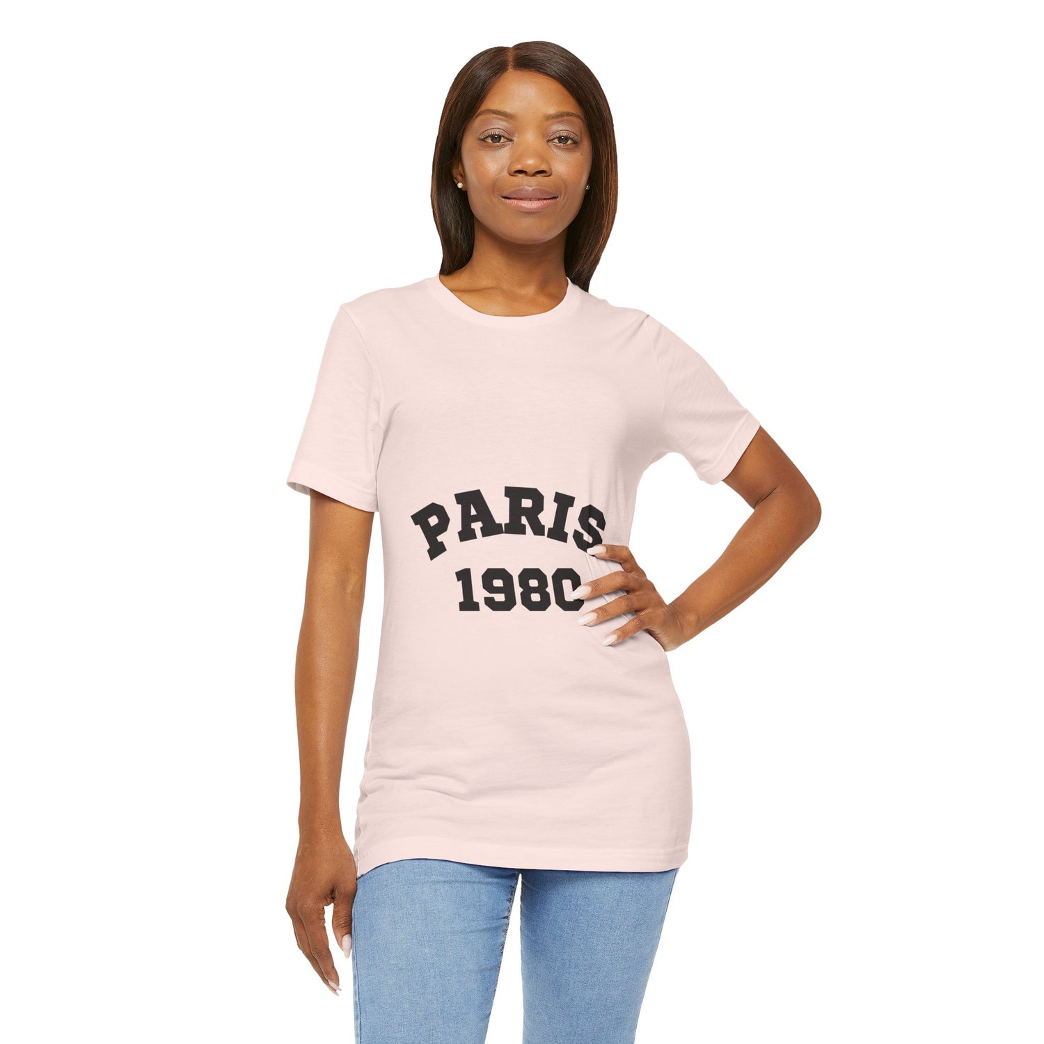 Paris 1980 Unisex Jersey Short Sleeve Tee