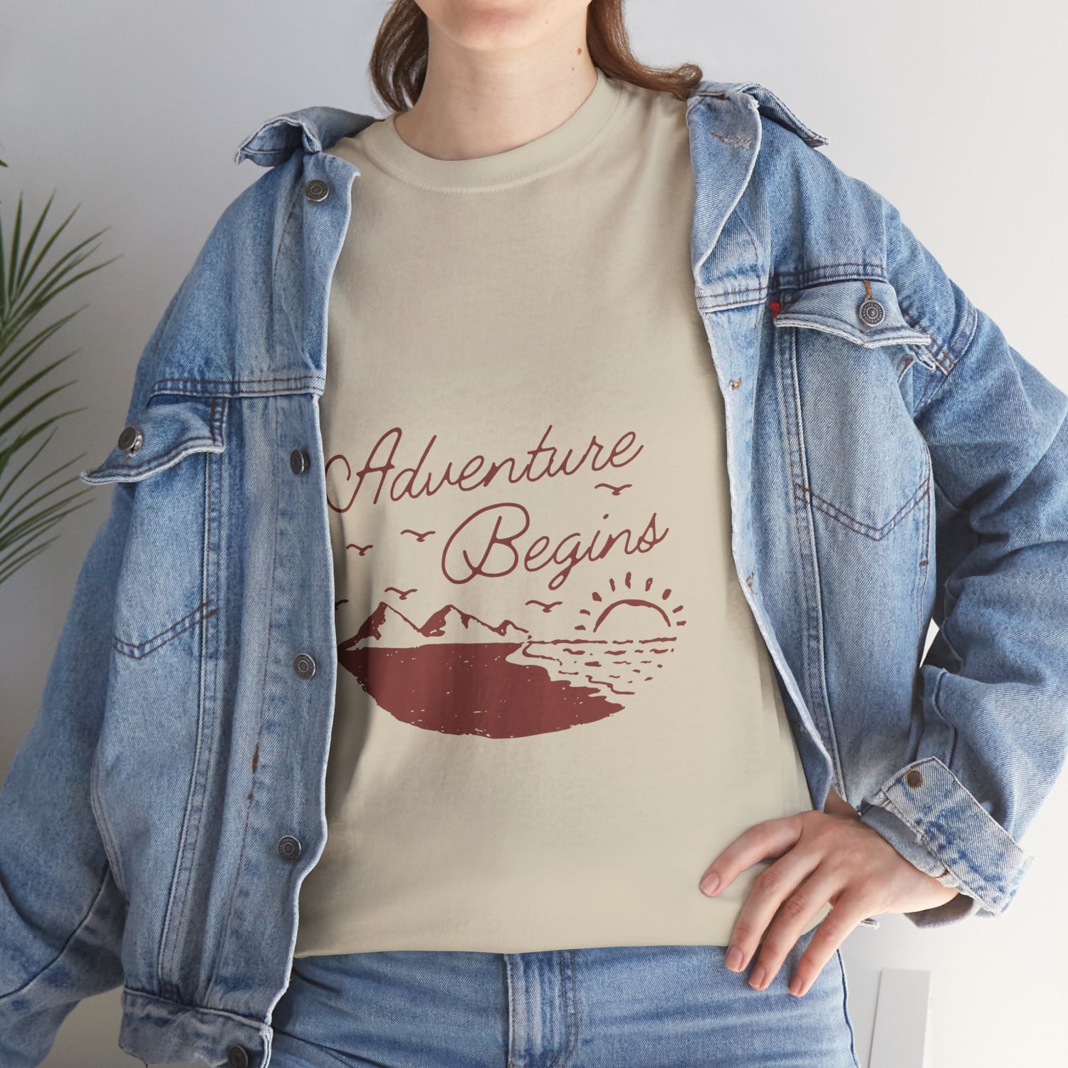 Adventure Begins Unisex Heavy Cotton Tee