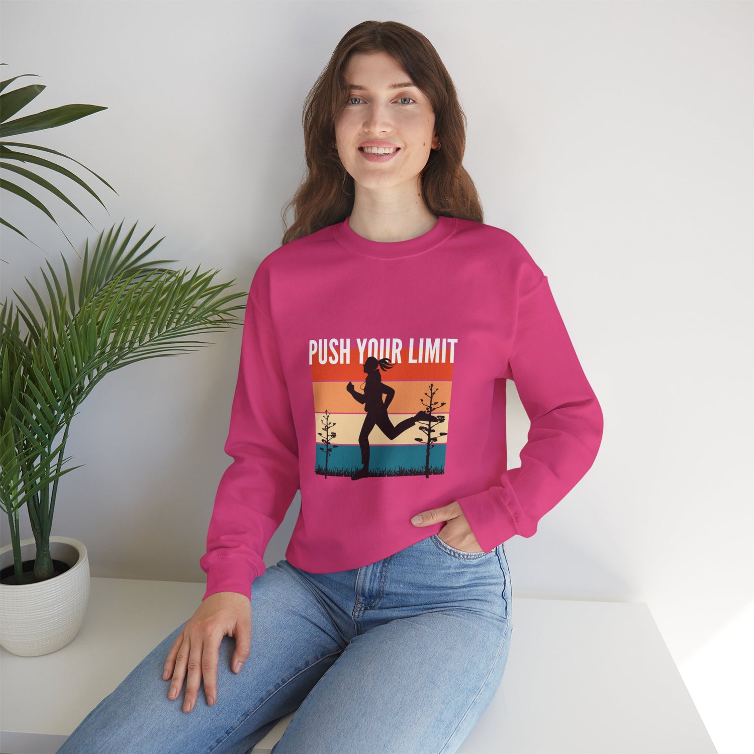 Push Your Limit Unisex Heavy Blend™ Crewneck Sweatshirt