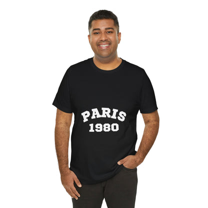 Paris 1980 Unisex Jersey Short Sleeve Tee