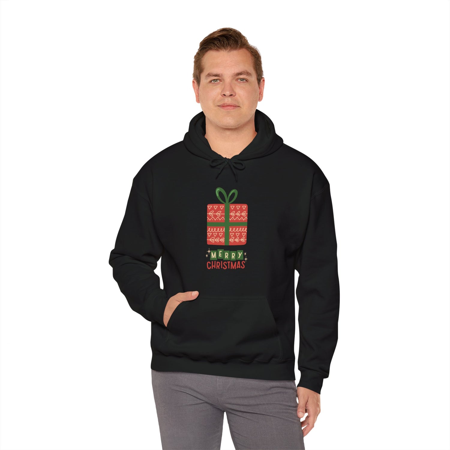 Merry Christmas II Unisex Heavy Blend™ Hooded Sweatshirt